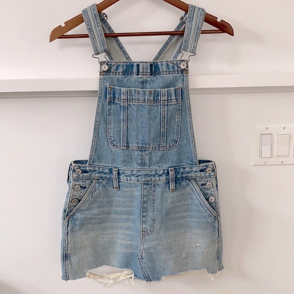 Abercrombie & Fitch Dresses & Skirts - Abercrombie & Fitch Distressed Skirt Overalls